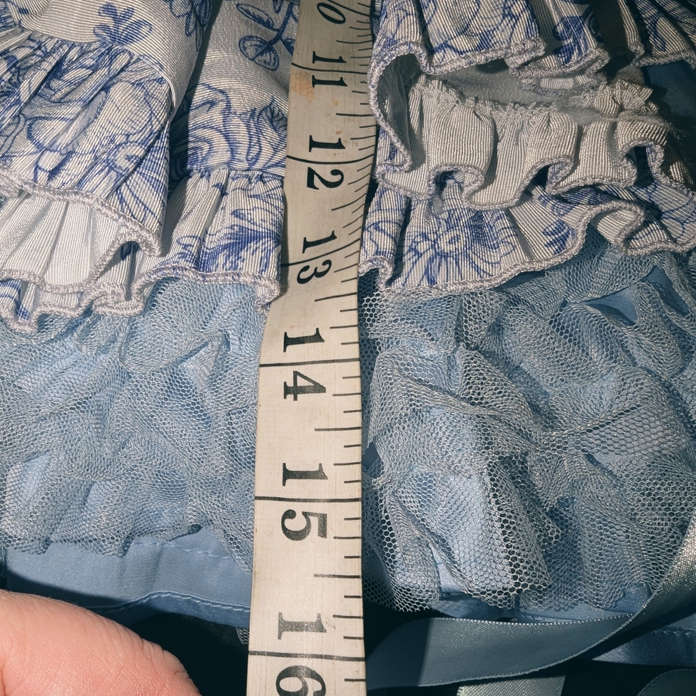 NWT Dolls Kill Poetic Justice Blue Floral Mini Skirt By sSugar Thrillz. - Picture 9 of 16